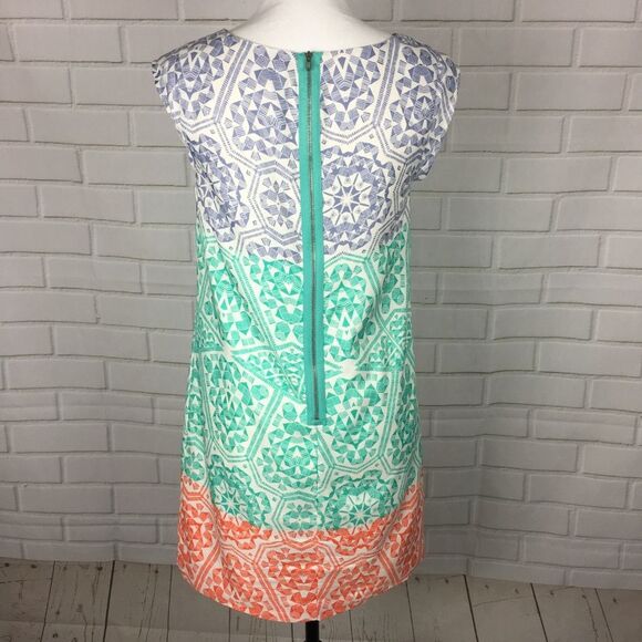 CUTE The Limited Mandala Print Cap Sleeve Shift Dress womens xs s Summer Casual - Picture 5 of 8